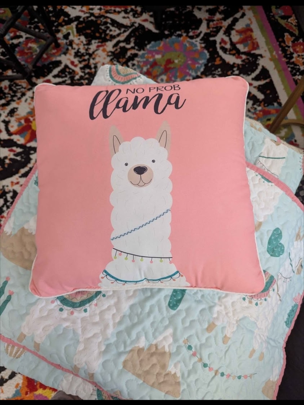 Llama Theme Twin Bedding